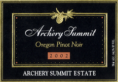 Oregon Pinot Noir, Archery Summit Estate