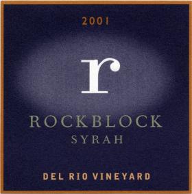 Rockblock Del Rio Vineyard Syrah,