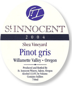 Pinot gris, Shea Vineyard