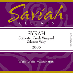 Syrah, Stillwater Creek Vineyard