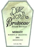 Merlot, Riserva d'Argento, Estate Bottled