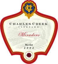 Miradero Napa and Sonoma County Merlot