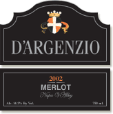 D'Argenzio Merlot, Napa Valley