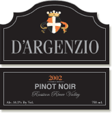 D'Argenzio Pinot Noir, Russian River Valley