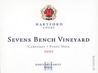 Hartford Court Pinot Noir Sevens Bench Vineyard, Carneros