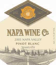 Napa Wine Company, Pinot Blanc, Yountville, Napa Valley