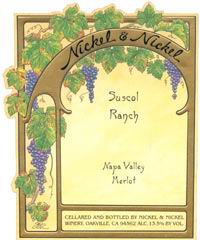 Nickel and Nickel Suscol Ranch Merlot