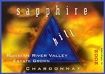 Sapphire Hill Chardonnay, Russian River Valley