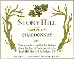 Stony Hill Chardonnay