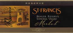 Reserve Merlot, Sonoma Valley