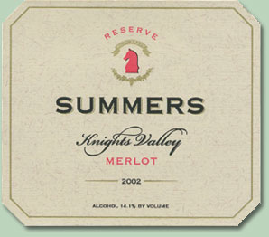 Merlot - Knights Valley Reserve