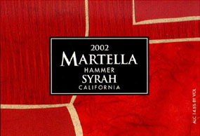 Martella Hammer Syrah