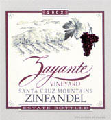 Santa Cruz Mountain Estate Zinfandel