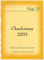 Paige 23 Chardonnay