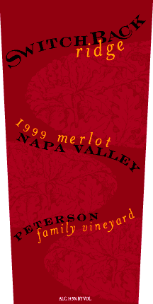 Napa Valley Merlot, Peterson Family Vineyard