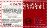 NV Grandma Betty's Zinfandel — California