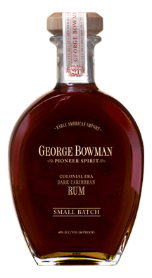 George Bowman Pioneer Spirit Colonial Era Dark Caribbean Rum