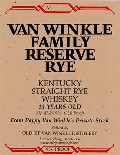 Van Winkle Family Reserve Rye