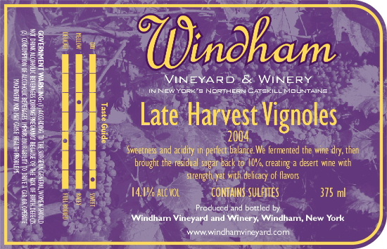 Late Harvest Vignoles